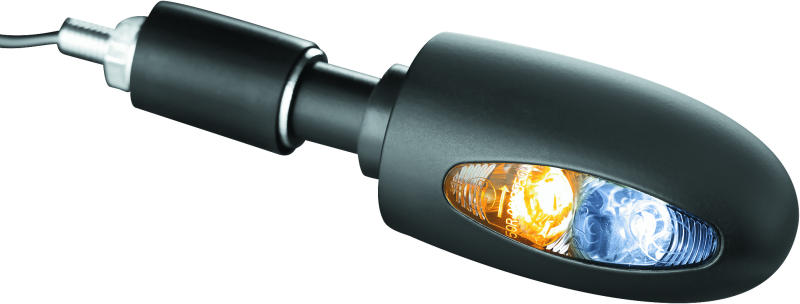 Kuryakyn Bl 1000 White/Amber Satin Blk 2557 2557 Photo - Primary