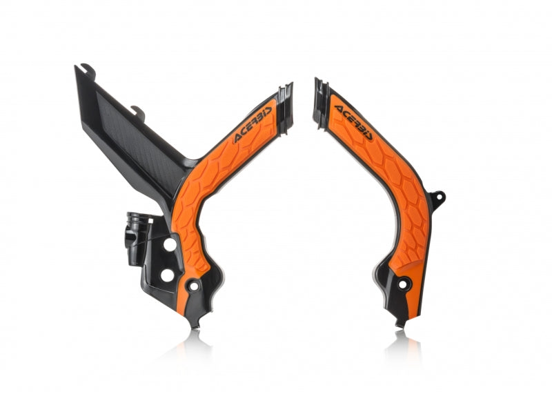Acerbis 20-23 KTM XCF-W/ XC-W/ EXC/ EXC-F Frame Guards- X-Grip - Black/16 Orange 2783155229 2783155229 Photo - Primary