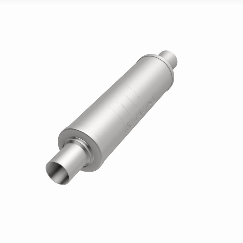 MagnaFlow 4" Round Center/Center Straight Through Performance Muffler 10414 360 Degree Image Set