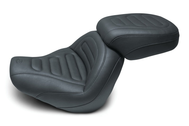 Mustang Motorcycle Mustang 18-21 Harley Fat Bob Standard Touring Passenger Seat Trapezoid - Black 75888 75888 Photo - Primary