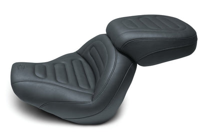 Mustang Motorcycle Mustang 18-21 Harley Fat Bob Standard Touring Passenger Seat Trapezoid - Black 75888 75888 Photo - Primary