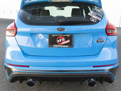aFe Takeda 3in 304 SS Axle-Back Exhaust System w/ Blue Flame Tip 16-18 49-33104-L Photo - Mounted