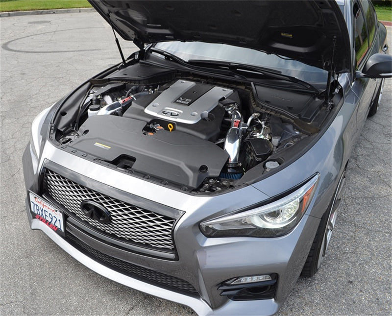 Injen Black Dual Short Ram Intake 14 Infiniti Q50 3.7L V6 SP1999BLK Photo - Mounted