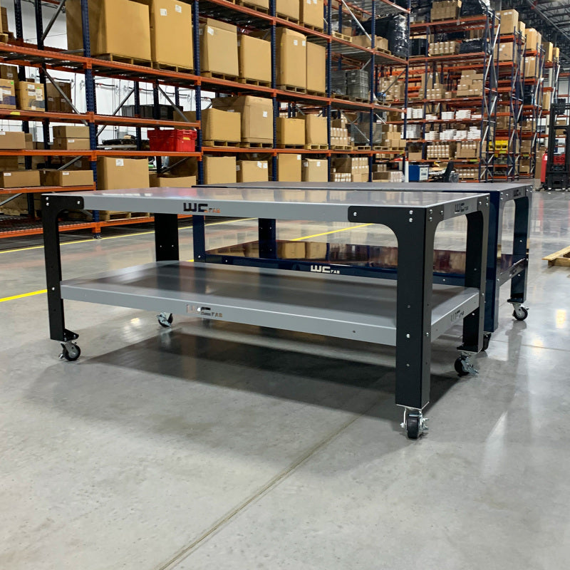 Wehrli Modular Steel Work Bench Leg Kit 40in Tall x .120in Thick - Flat Black WCF25-40-120-FB WCF25-40-120-FB User 3