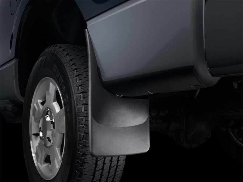WeatherTech 09-13 Dodge Ram 1500/2500/3500 No Drill Mudflaps - Black 120026 Photo - Mounted