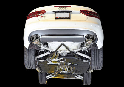 AWE Tuning Audi B8 / B8.5 S5 Cabrio Touring Edition Exhaust - Non-Resonated - Chrome Silver Tips 3415-42034 3415-42034 Photo - Mounted