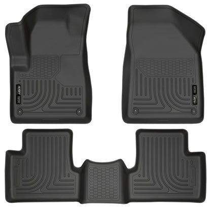 Husky Liners 14 Jeep Cherokee WeatherBeater Black Front and Second Seat Floor Liner 99031 Photo - Primary