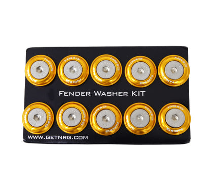 NRG Fender Washer Kit, Set of 10, Rose Gold, Rivets for Plastic FW-100RG Photo - Primary