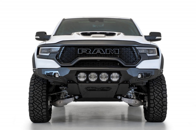 Addictive Desert Designs 2021 Dodge RAM 1500 TRX Bomber Front Bumper (Rigid) F620014110103 F620014110103 Photo - Mounted