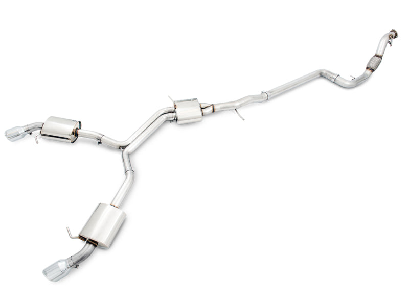 AWE Tuning Audi B9 A5 Touring Edition Exhaust Dual Outlet - Chrome Silver Tips (Includes DP) 3015-32090 3015-32090 Photo - Primary