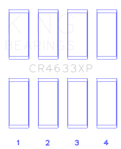 King Engine Bearings King Peugeot EP6DT / BMW N14B16C (Size STD) Rod Bearing Set CR4633XP CR4633XP Photo - Primary