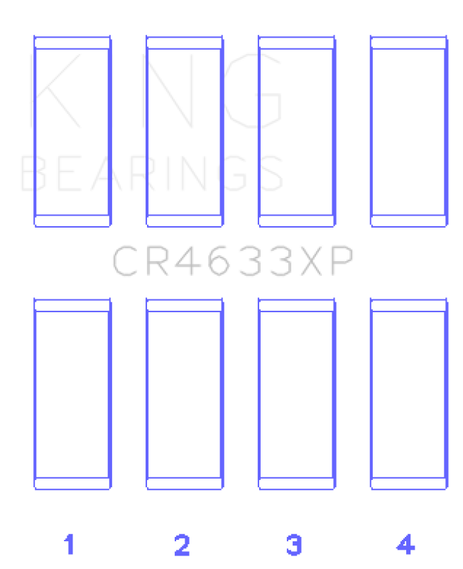 King Engine Bearings King Peugeot EP6DT / BMW N14B16C (Size +.001mm Oversize) Rod Bearing Set CR4633XP STDX CR4633XP STDX Photo - Primary
