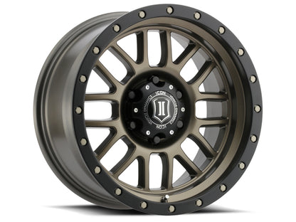 ICON Alpha 17x8.5 5x5 0mm Offset 4.75in BS 71.5mm Bore Bronze Wheel 1217857347BR 1217857347BR Photo - Primary