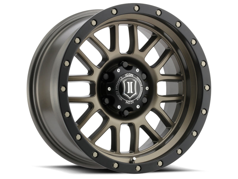 ICON Alpha 17x8.5 5x5 0mm Offset 4.75in BS 71.5mm Bore Bronze Wheel 1217857347BR 1217857347BR Photo - Primary