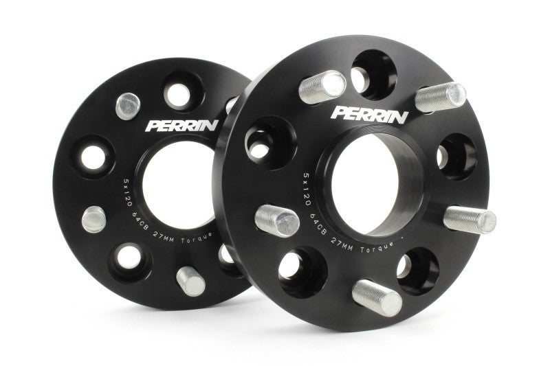 Perrin 17-18 Honda Civic Type R 64.1mm Hub 5x114.3 27mm Wheel Spacers (One Pair) PHP-WHL-027BK PHP-WHL-027BK Photo - Primary