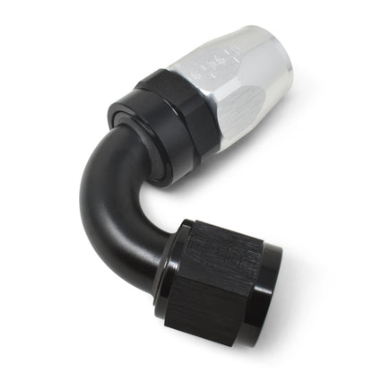 Russell Full Flow Swivel 120° Tight Radius Hose Ends - Black / Silver 613403 Photo - out of package