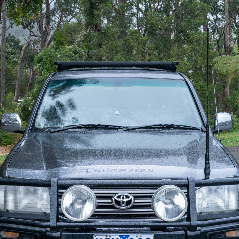 ARB Roof Rack Base with Mount Kit - Flat Rack with Wind Deflector  BASE201 BASE201 Photo - Mounted