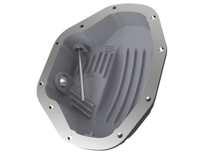 aFe Pro Series Rear Differential Cover Black w/ Machined Fins: Dodge Diese 46-70032 Photo - Unmounted