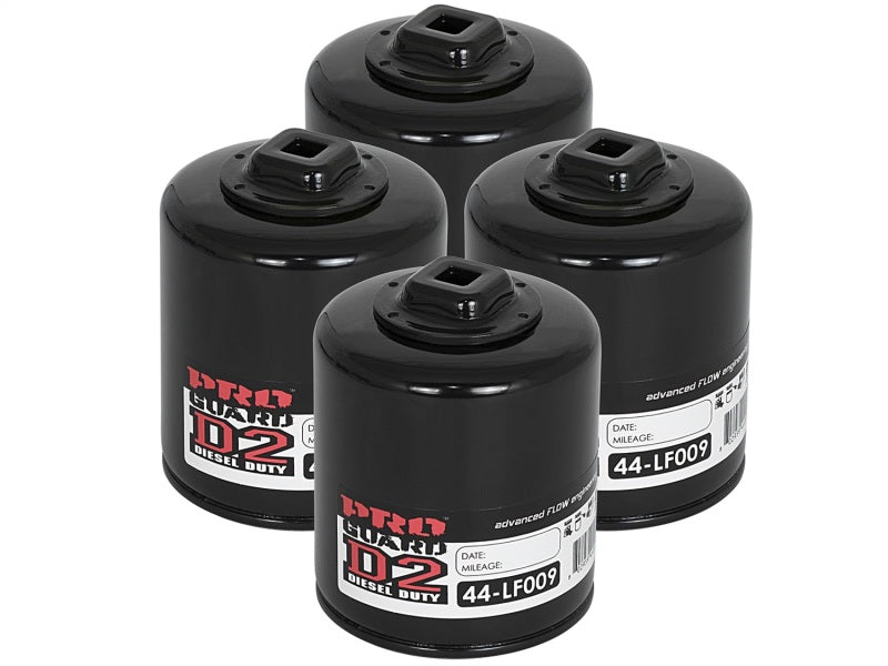 aFe Pro GUARD D2 Oil Filter (4 Pack) GM Trucks 03-06 V8-4.8L/5.3L/6.0L 44-LF009-MB Photo - Primary