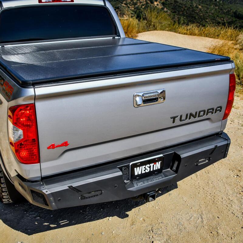 Westin 14-21 Toyota Tundra (Excl. Tundra w/Blind Spot Sys) Pro-Series Rear Bumper - Tex. Blk 58-421035 58-421035 Photo - Mounted