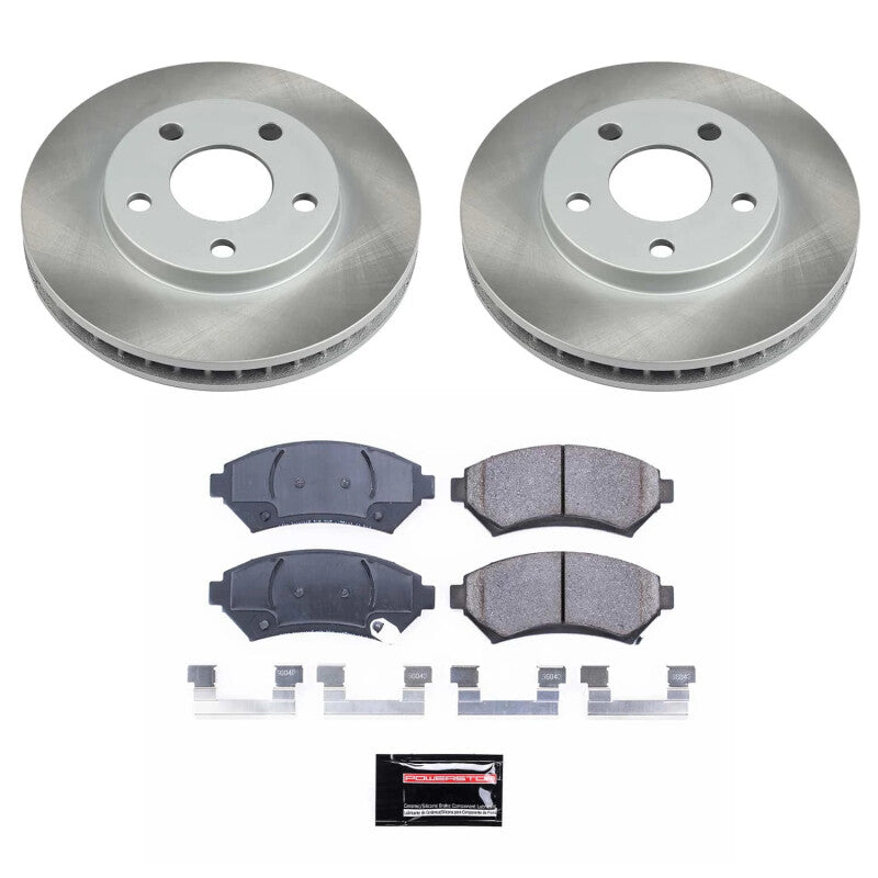 PowerStop Power Stop 97-98 Pontiac Trans Sport Front Semi-Coated Rotor Kit SC2553 SC2553 Photo - Primary