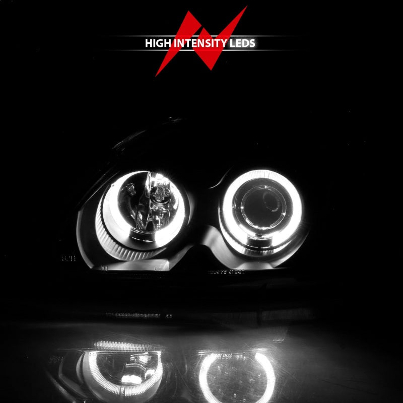 Anzo 1996-1998 Honda Civic Projector Headlights w/ Halo Black 121068 Photo - Unmounted