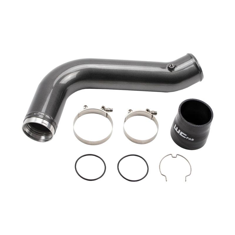 Wehrli 17-19 Chevrolet 6.6L L5P Duramax Passenger Side 3.5in Intercooler Pipe - Fine Texture Black WCF100530-FTB WCF100530-FTB User 1