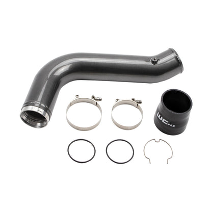 Wehrli 17-19 Chevrolet 6.6L L5P Duramax Passenger Side 3.5in Intercooler Pipe - Fine Texture Black WCF100530-FTB WCF100530-FTB User 1