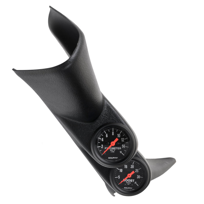 Autometer Diesel Gauge Kit, A-Pillar, GM 01-07, Boost/EGT, 35psi/1,600 deg. F, Z 7081 Photo - Primary