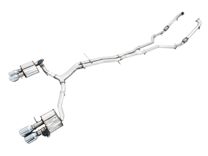 AWE Tuning Audi B9 S5 Sportback SwitchPath Exhaust - Non-Resonated (Silver 102mm Tips) 3025-42042 3025-42042 Photo - Primary