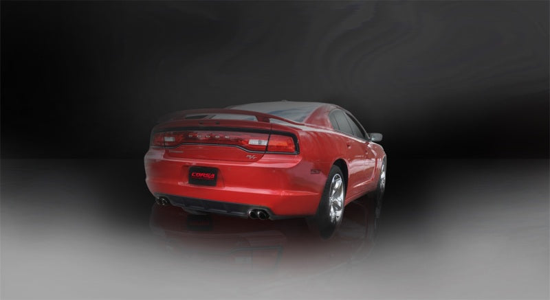 Corsa 11-13 Dodge Charger R/T 5.7L V8 Black Sport Cat-Back Exhaust 14525BLK 14525BLK Photo - lifestyle view