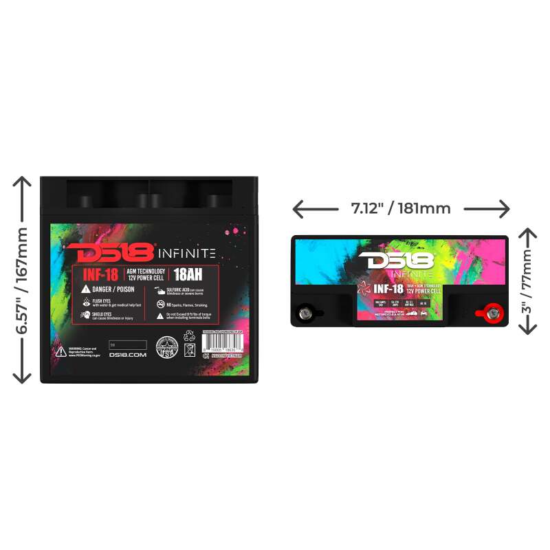 DS18 DSE Infinite AGM Power Cell Batteries Batteries, Starting & Charging Batteries main image