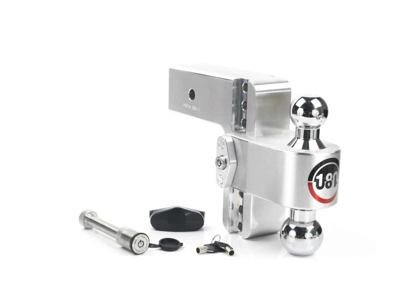 Weigh Safe 180 Hitch 6in Drop Hitch & 3in Shank (10K/21K GTWR) w/WS05 - Aluminum CTB6-3-KA