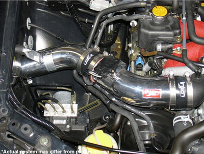 Injen Cold Air Intake Wrinkle Red - Subaru Impreza WRX STI 2004-2007 SP1202WR Photo - Mounted