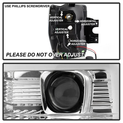 Spyder 08-10 Ford F-250 Ver 2 Proj Headlight - Switch Back Light Bar - Chrome - PRO-YD-FS08V2-SBLB-C 5086211 5086211 Photo - Unmounted
