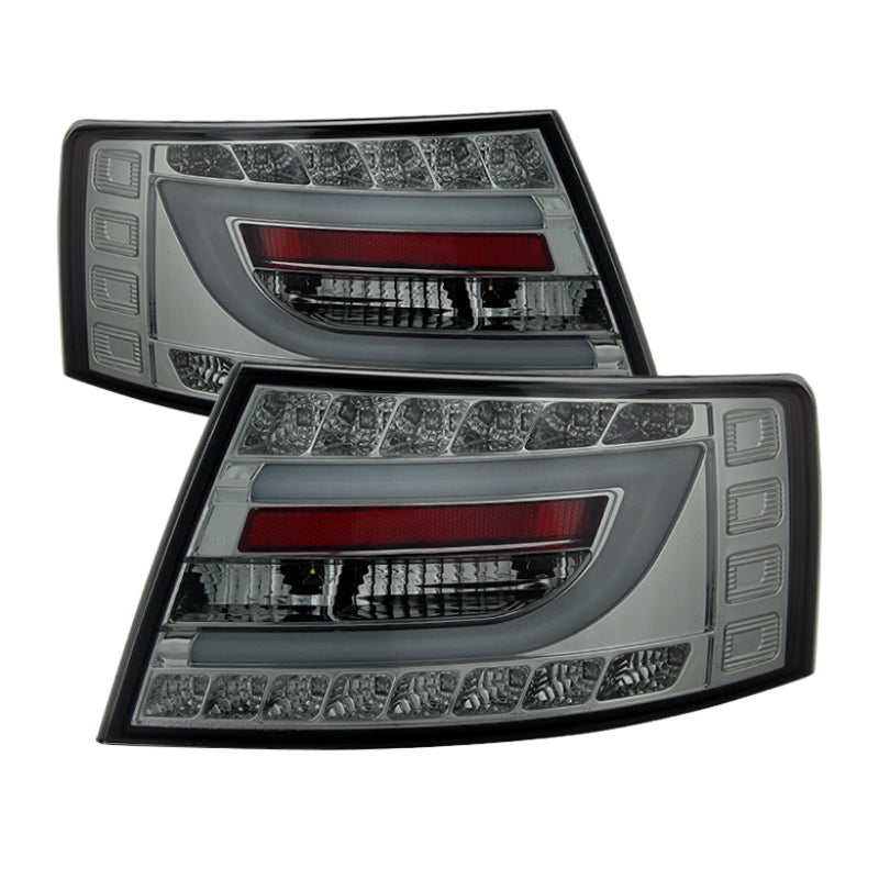 Spyder Audi A6 05-08 4Dr Sedan Only Light Bar LED Tail Lights Smke ALT-YD-AA605V2-LBLED-SM 5080776 5080776 Photo - Primary