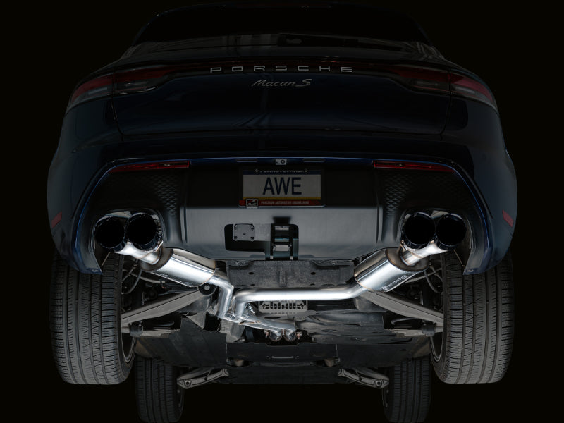 AWE Tuning 2022+ Porsche Macan 2.9TT Touring Edition Catback Exhaust w/ Diamond Black Tips 3015-43952 3015-43952 Photo - Mounted