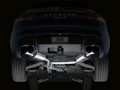 AWE Tuning 2022+ Porsche Macan 2.9TT Touring Edition Catback Exhaust w/ Diamond Black Tips 3015-43952 3015-43952 Photo - Mounted