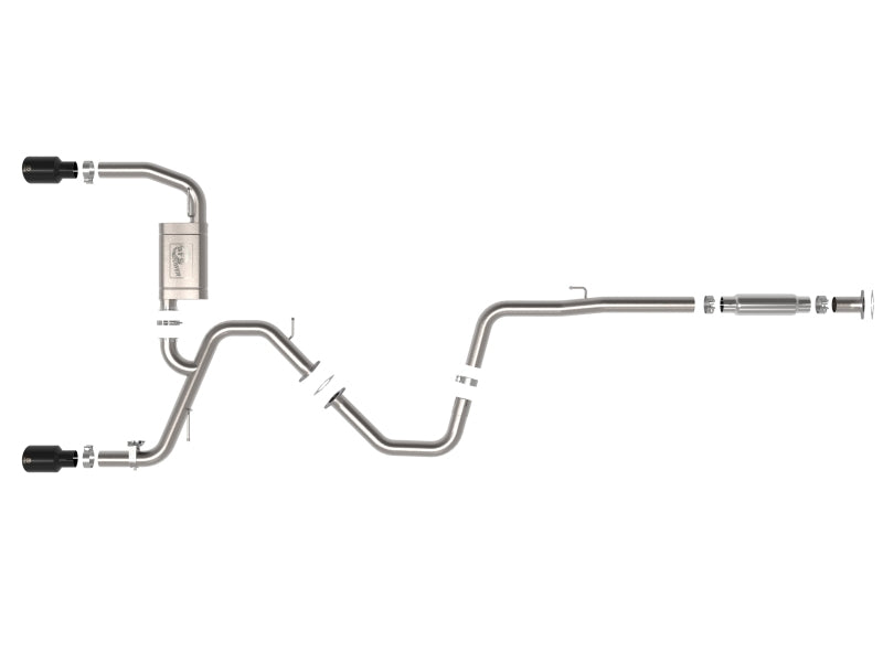 aFe Takeda Hyundai Elantra N 22-23 L4-2.0L (t) 3in 304 SS Cat-Back Exhaust w/ Black Tips 49-37028-B 49-37028-B Photo - Unmounted