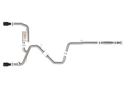 aFe Takeda Hyundai Elantra N 22-23 L4-2.0L (t) 3in 304 SS Cat-Back Exhaust w/ Black Tips 49-37028-B 49-37028-B Photo - Unmounted