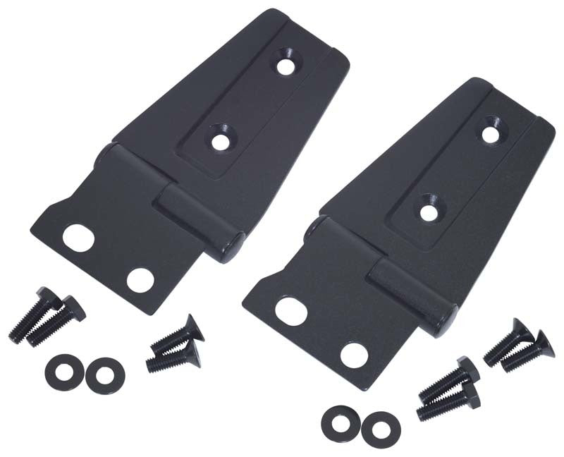 Kentrol 07-18 Jeep Wrangler JK Hood Hinge Pair - Textured Black 80572 80572 Photo - Primary