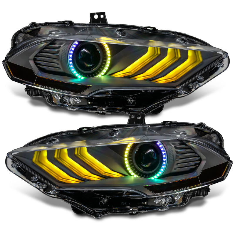 ORACLE Lighting 18-23 Ford Mustang Dynamic ColorSHIFT LED Headlights - Black Series 8204-332 8204-332 Photo - out of package