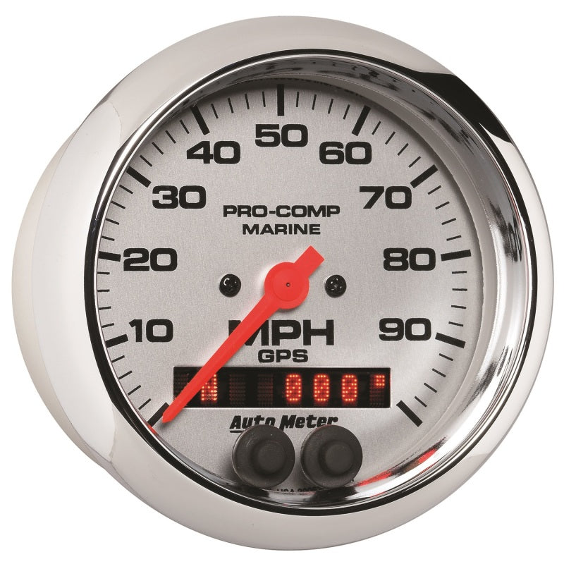 Autometer Marine Chrome 3-3/8in 100MPH GPS Speedometer Gauge 200636-35 200636-35 User 3