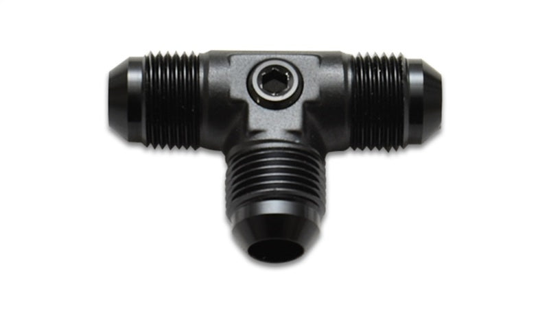 Vibrant Male AN Flare Tee Fitting with 1/8" NPT Port; Size: -8AN 16548 Photo - Primary