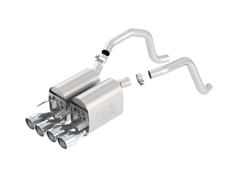 Borla 05-08 Chevrolet Corvette Coupe/Conv 6.0L/6.2L 8cyl Aggressive ATAK Exhaust (rear section only) 11816 11816 Photo - Primary
