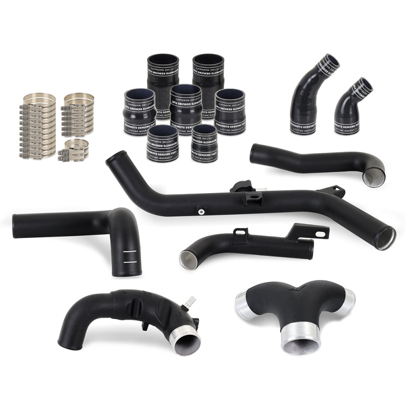 Mishimoto 2021+ Ford Bronco 2.7L High-Mount Intercooler Pipe Upgrade Kit - Wrinkle Black MMICP-BR27-21UHBK MMICP-BR27-21UHBK Photo - Primary