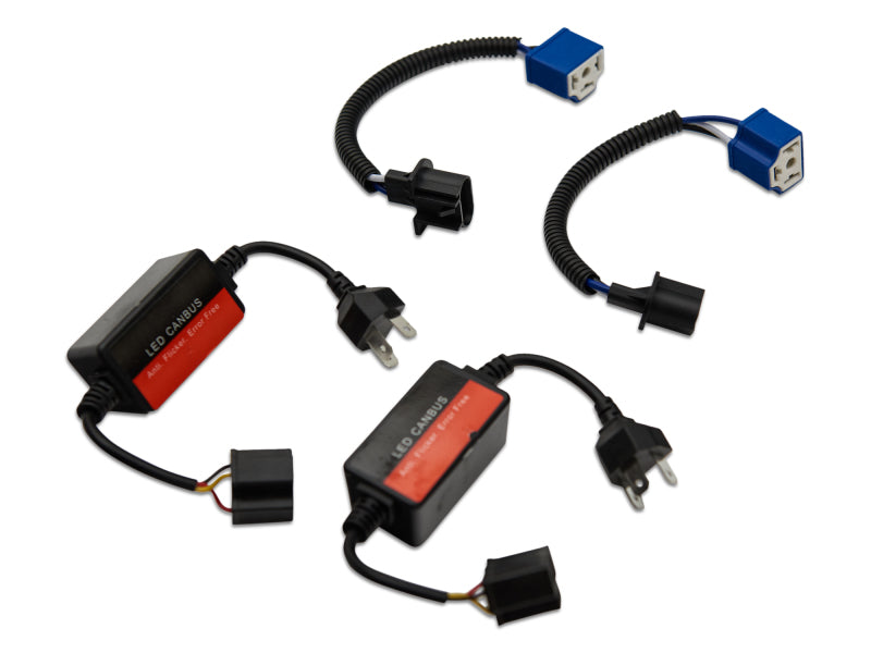 Raxiom 97-18 Jeep Wrangler TJ/JK Axial Series LED Headlights- Black Housing (Clear Lens) J108039 J108039 Photo - Close Up