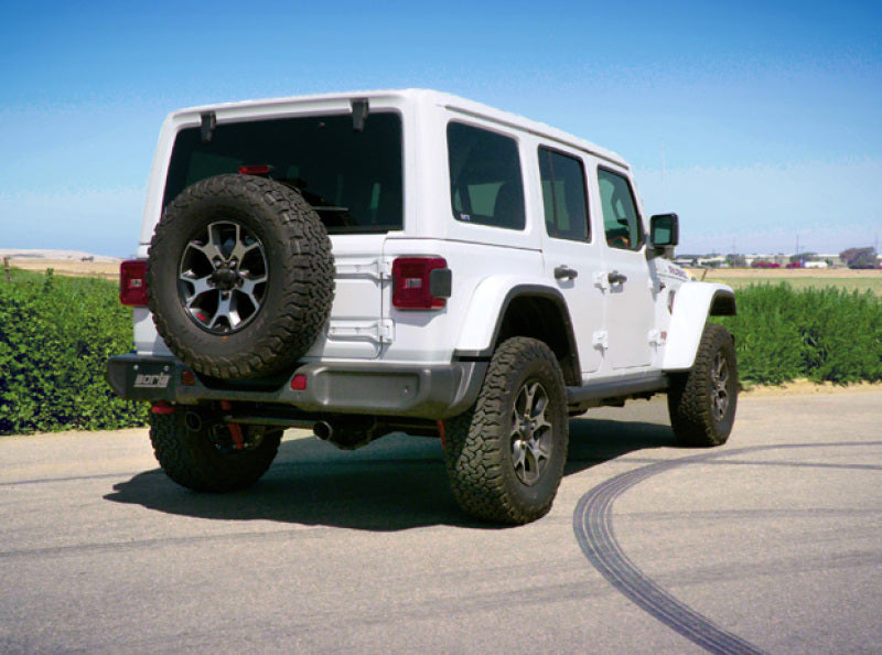Borla 18-19 Jeep Wrangler JL/JLU 2.0L 4Cyl 2DR/4DR Axle Back Exhaust ATAK w/ 2.5in Tips - Black 11964CB 11964CB Photo - Close Up