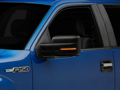 Raxiom 09-14 Ford F-150 Axial Series LED Mirror Mounted Turn Signals- Smoked T543848 T543848 Photo - Close Up