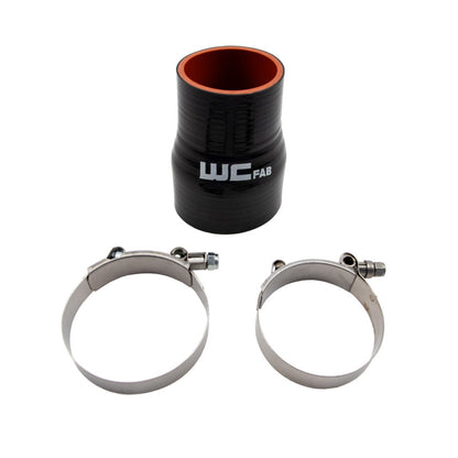 Wehrli 2.375in x 3in ID Straight Reducer 4.5in Long Silicone Boot and Clamp Kit WCF207-105 WCF207-105 User 1